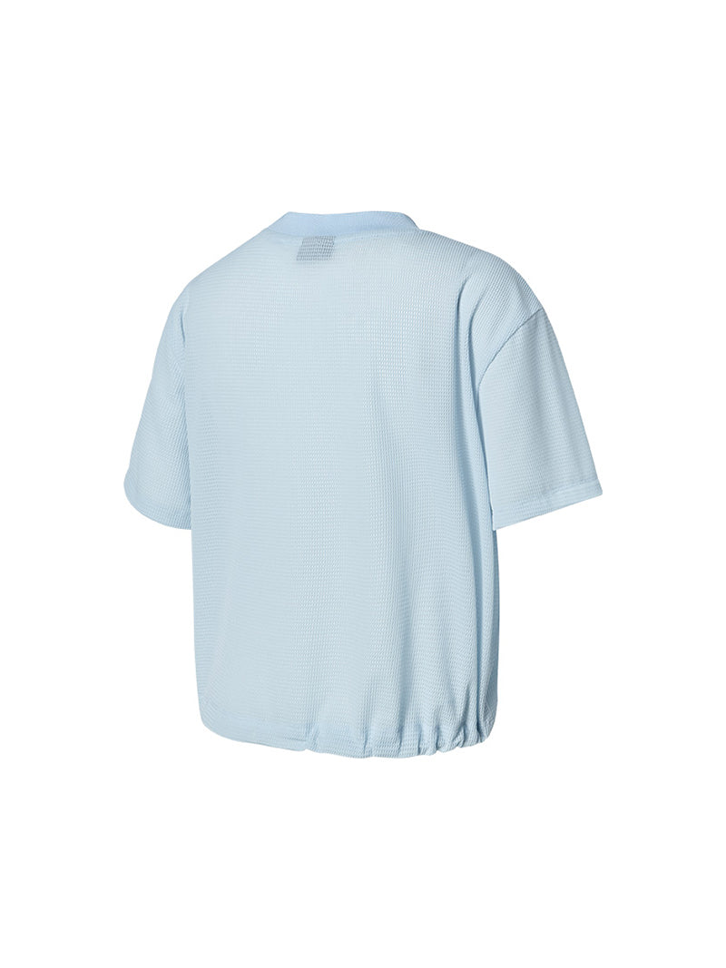 【NEW COLOR】メッシュ ドローコード付き 半袖