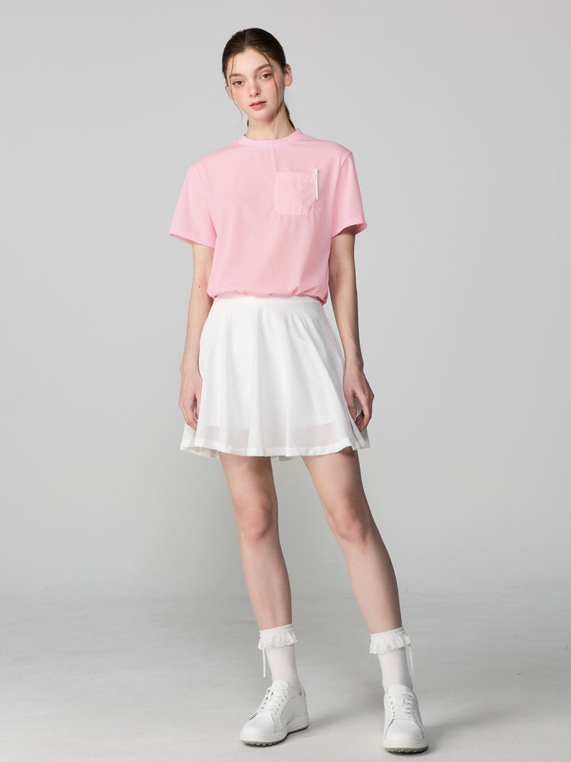 【NEW COLOR】メッシュ ドローコード付き 半袖