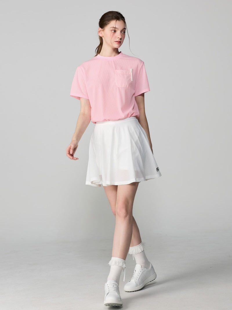 【NEW COLOR】メッシュ ドローコード付き 半袖