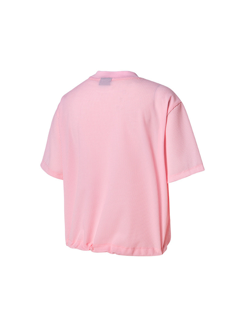 【NEW COLOR】メッシュ ドローコード付き 半袖