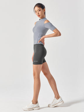 コットンライク カッティング 半袖 ブラトップ