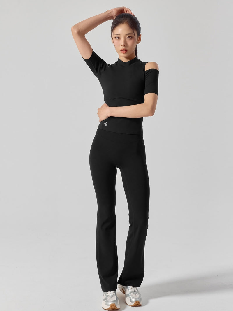 コットンライク カッティング 半袖 ブラトップ