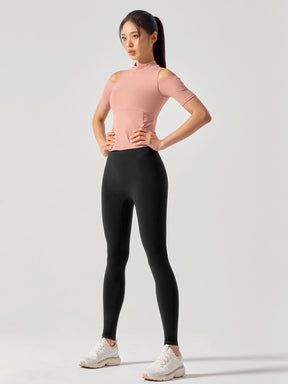 コットンライク カッティング 半袖 ブラトップ