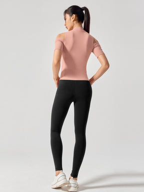 コットンライク カッティング 半袖 ブラトップ