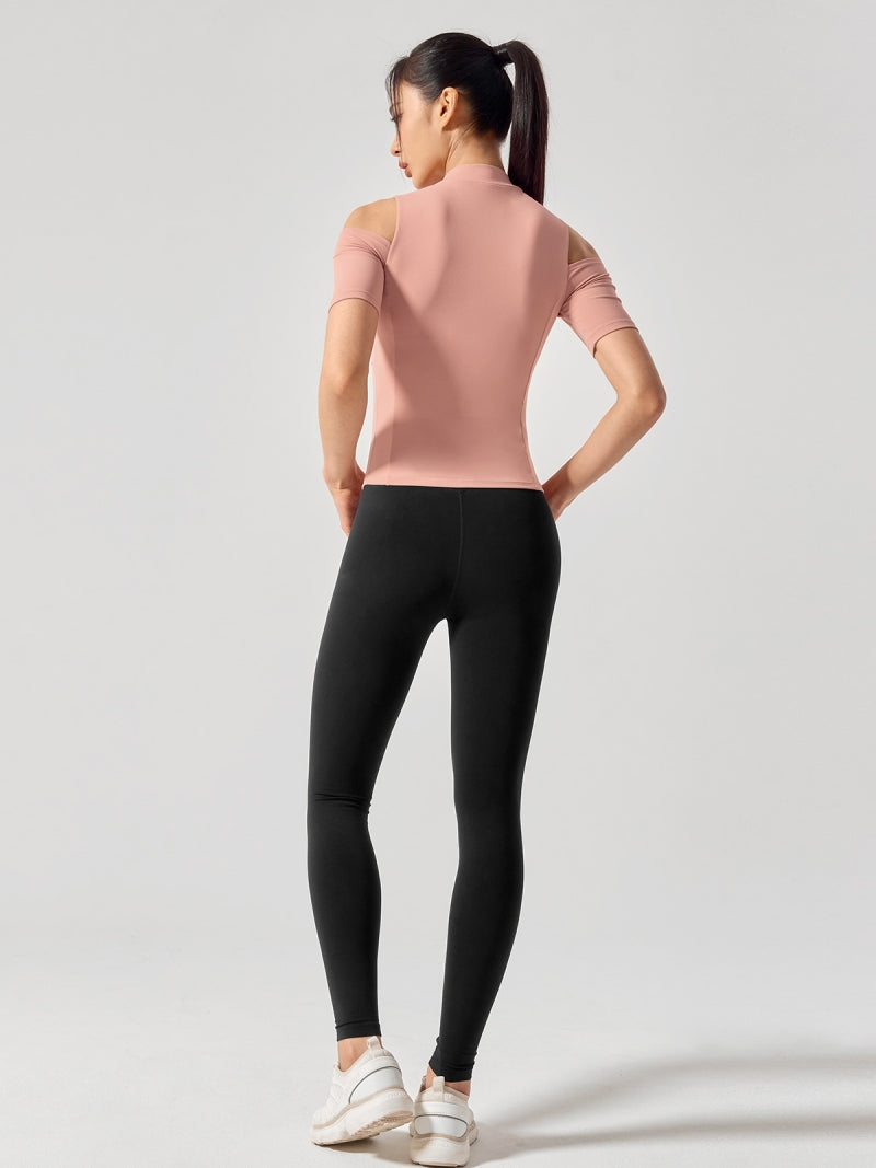 コットンライク カッティング 半袖 ブラトップ