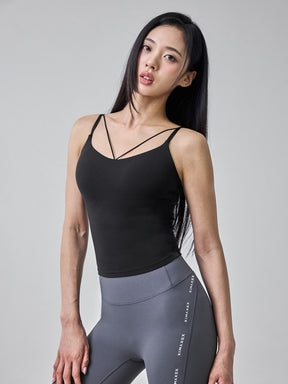 BLACK LABEL シグネチャーパワーライズ V字ストリング ブラトップ (ロング丈)