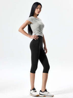 コットンライク クロス メッシュ 半袖 ブラトップ