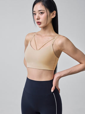 BLACK LABEL シグネチャー パワーライズ V字ストリング ブラトップ (ショート丈)