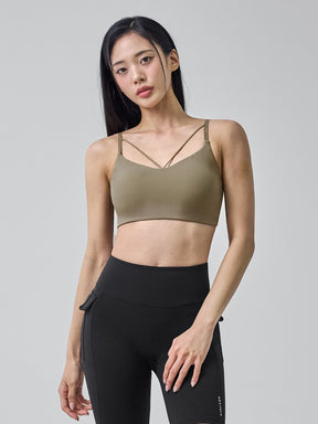 BLACK LABEL シグネチャー パワーライズ V字ストリング ブラトップ (ショート丈)