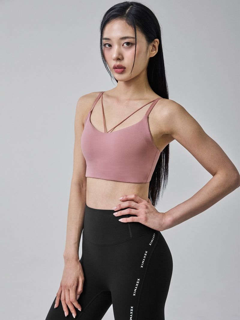 BLACK LABEL シグネチャー パワーライズ V字ストリング ブラトップ (ショート丈)