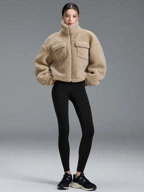 シェルパ ハイネック アウトポケット ジャンパー