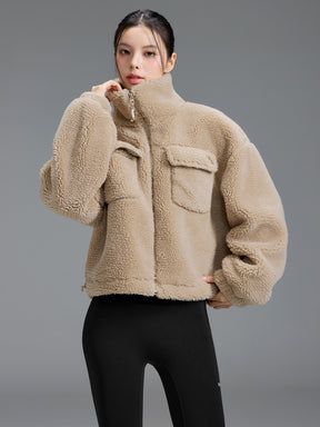 シェルパ ハイネック アウトポケット ジャンパー