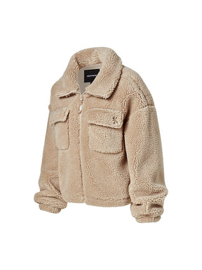 シェルパ ハイネック アウトポケット ジャンパー