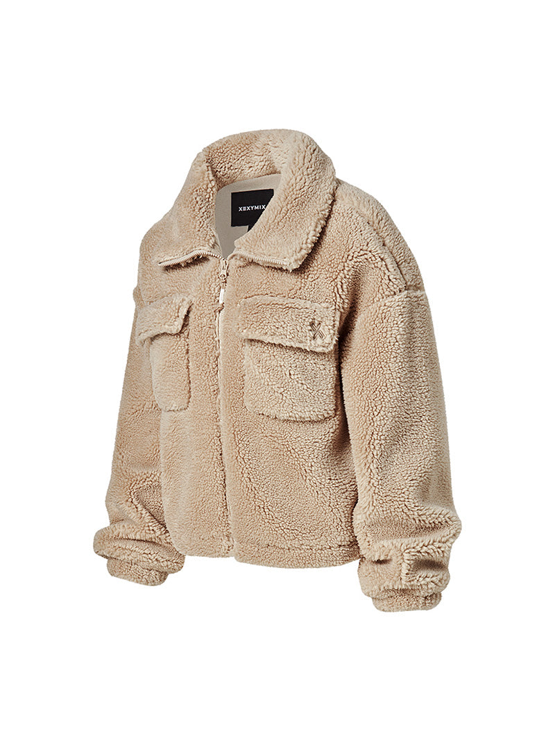 シェルパ ハイネック アウトポケット ジャンパー