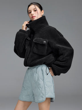 シェルパ ハイネック アウトポケット ジャンパー