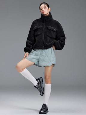 シェルパ ハイネック アウトポケット ジャンパー