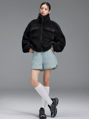 シェルパ ハイネック アウトポケット ジャンパー