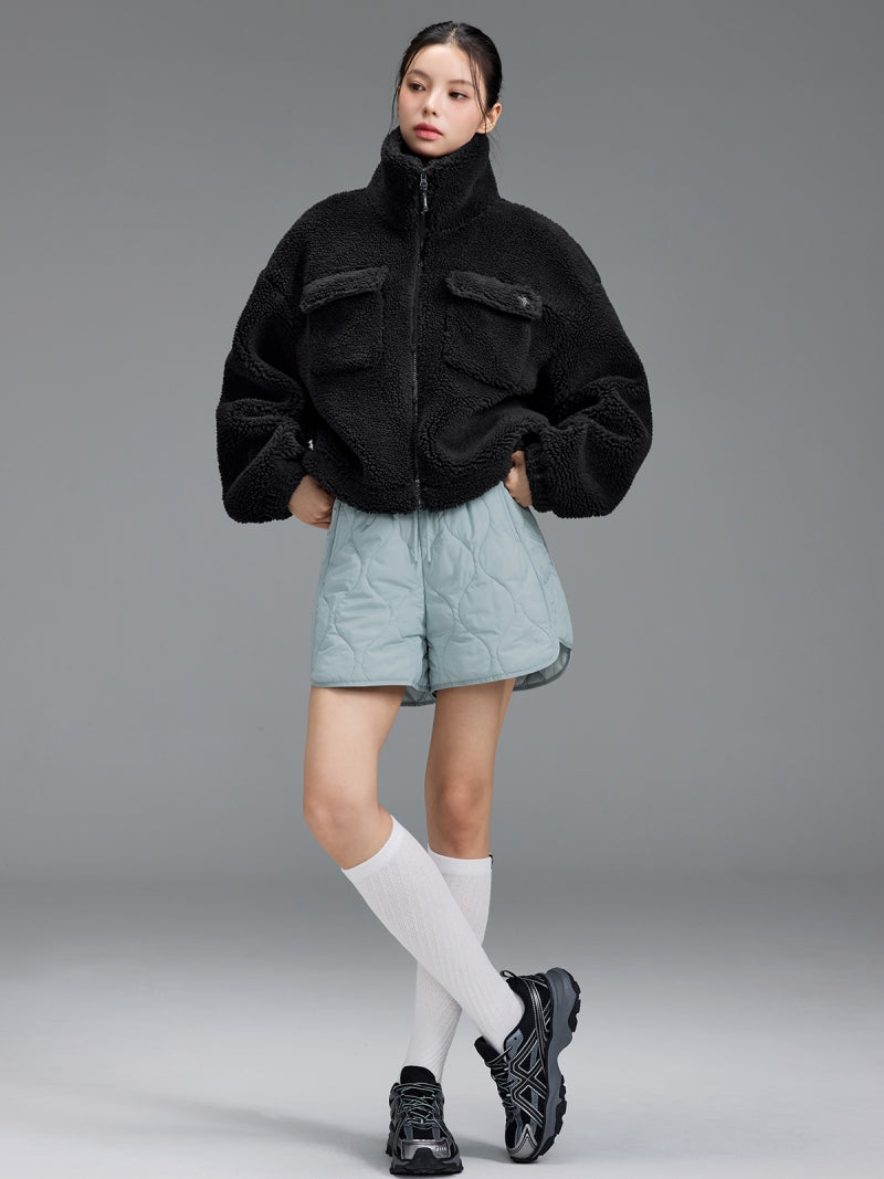 シェルパ ハイネック アウトポケット ジャンパー