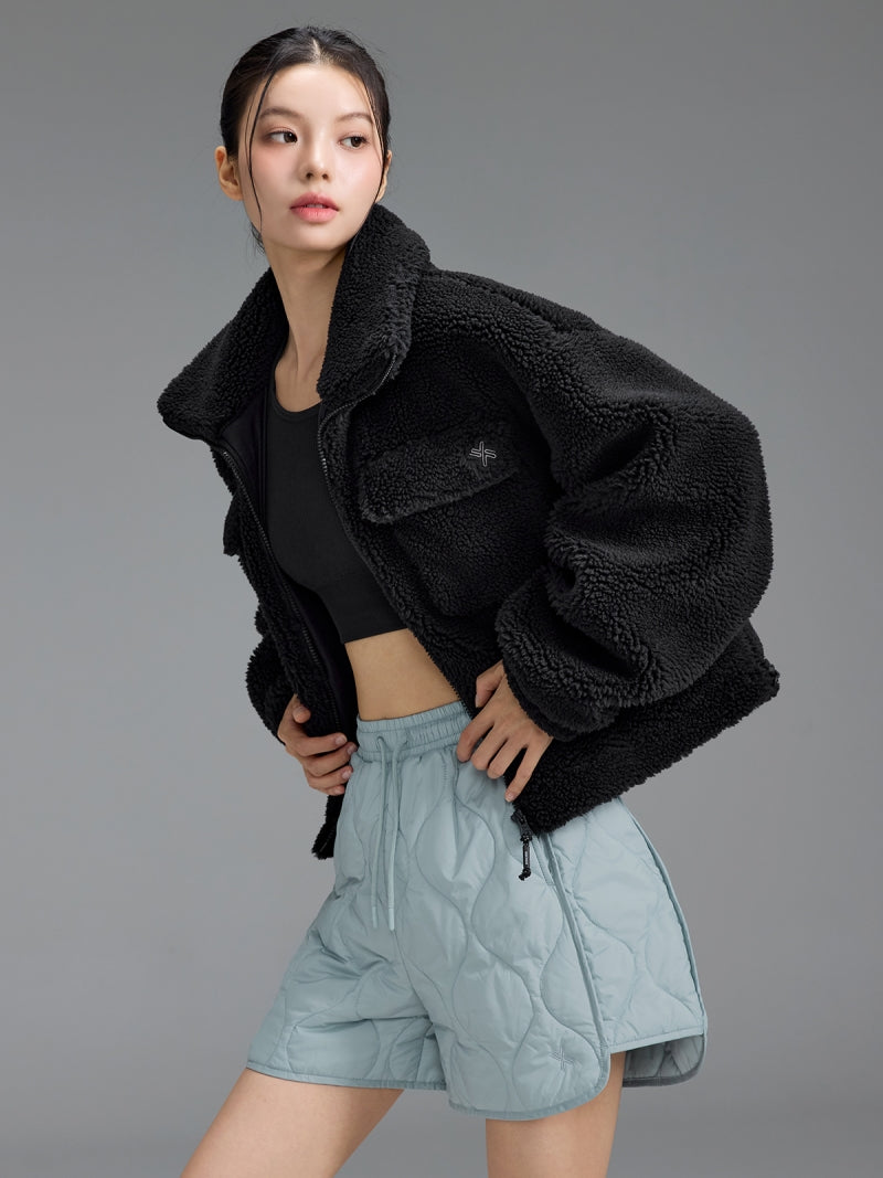 シェルパ ハイネック アウトポケット ジャンパー