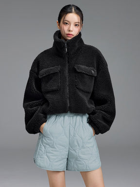 シェルパ ハイネック アウトポケット ジャンパー