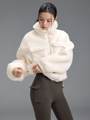 シェルパ ハイネック アウトポケット ジャンパー