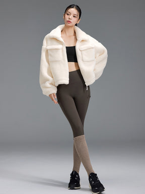 シェルパ ハイネック アウトポケット ジャンパー