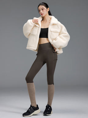 シェルパ ハイネック アウトポケット ジャンパー