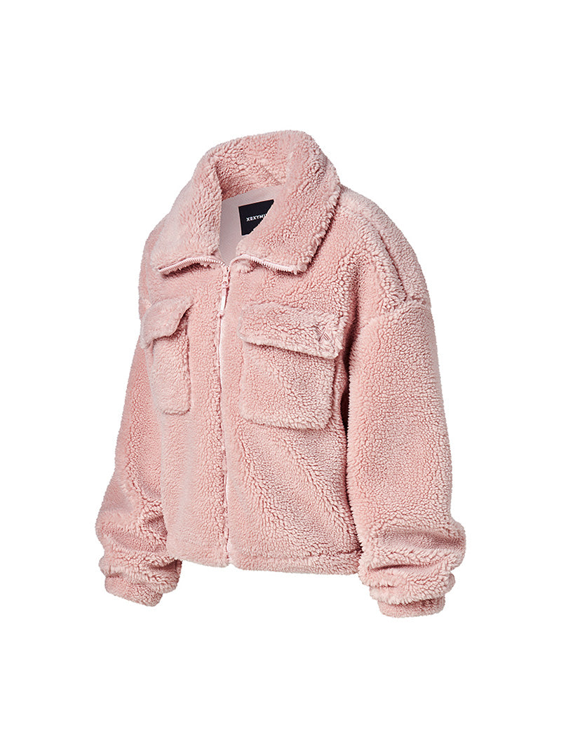 シェルパ ハイネック アウトポケット ジャンパー