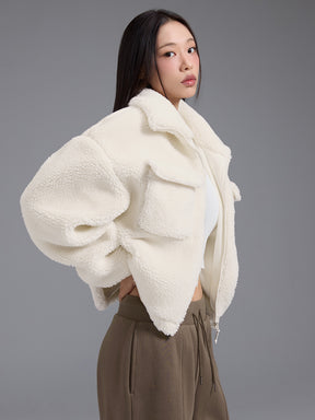 シェルパ ハイネック アウトポケット ジャンパー