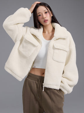 シェルパ ハイネック アウトポケット ジャンパー