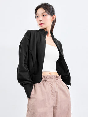 ハイネック 背中カーブライン入り ジャケット (単品)