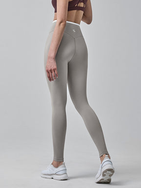 オーバーラップ 配色ライン レギンス