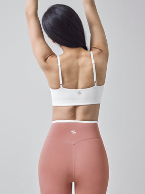 オーバーラップ 配色ライン レギンス