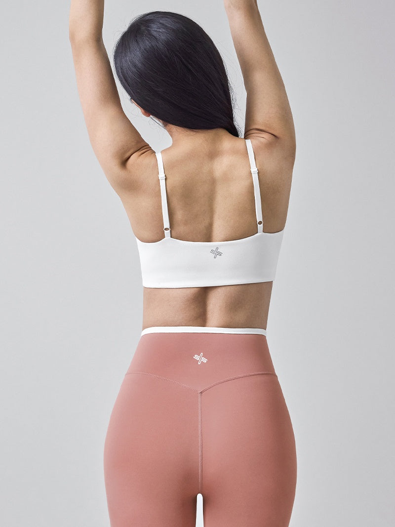 オーバーラップ 配色ライン レギンス