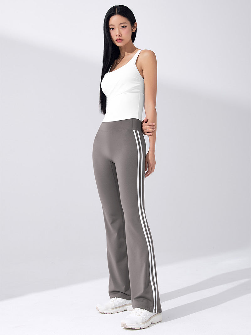 コンフォートファイン サイドライン フレアレギンス ショート丈&ロング丈