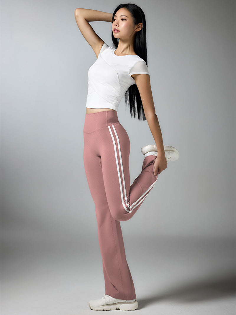 コンフォートファイン サイドライン フレアレギンス ショート丈&ロング丈