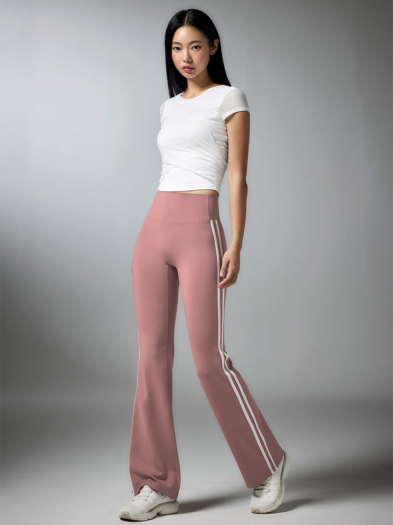 コンフォートファイン サイドライン フレアレギンス ショート丈&ロング丈