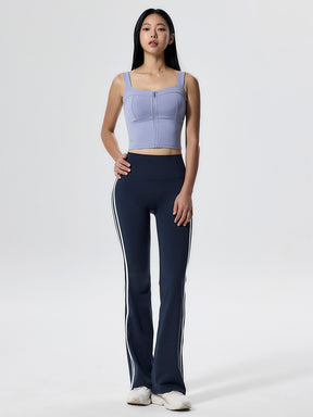 コンフォートファイン サイドライン フレアレギンス ショート丈&ロング丈