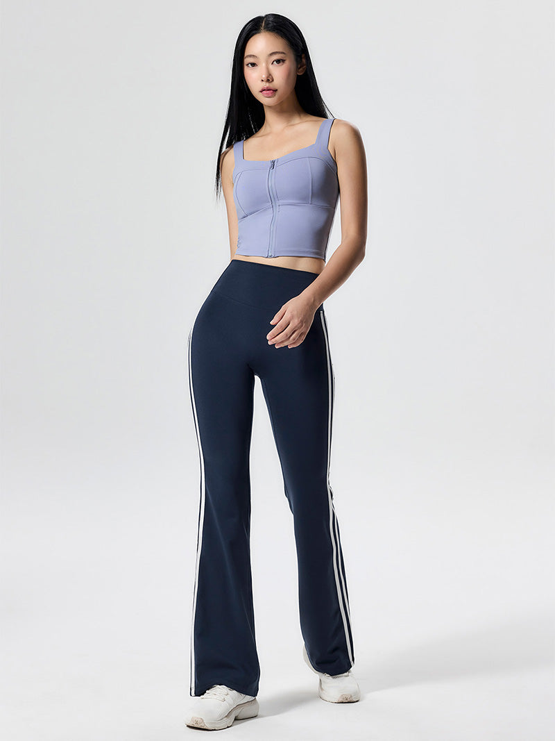 コンフォートファイン サイドライン フレアレギンス ショート丈&ロング丈