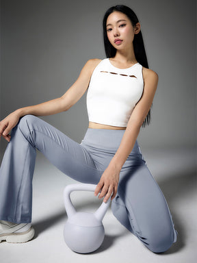 コンフォートファイン サイドライン フレアレギンス ショート丈&ロング丈