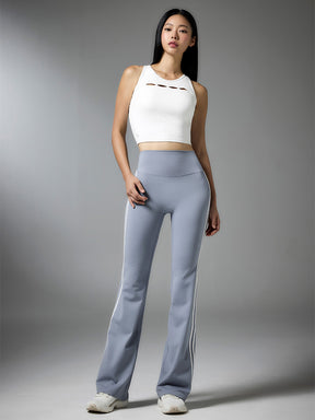 コンフォートファイン サイドライン フレアレギンス ショート丈&ロング丈