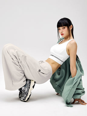 【裏起毛】ソフトコーデュロイ カーゴ ワイドパンツ