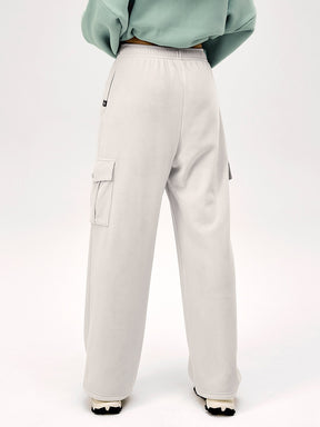 【裏起毛】ソフトコーデュロイ カーゴ ワイドパンツ