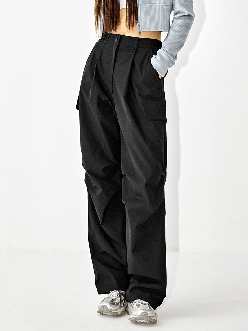 リップストップ カーゴ風 ワイドパンツ