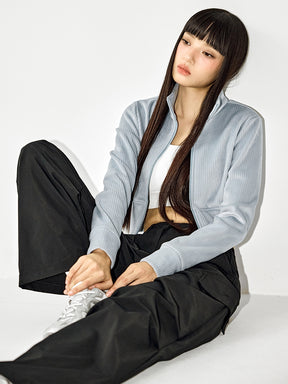 リップストップ カーゴ風 ワイドパンツ