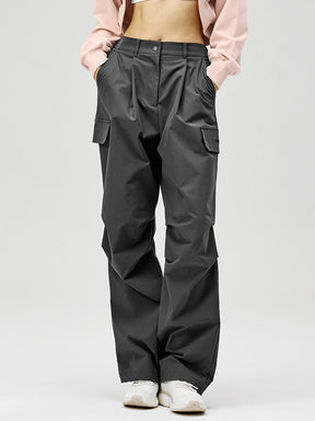 リップストップ カーゴ風 ワイドパンツ