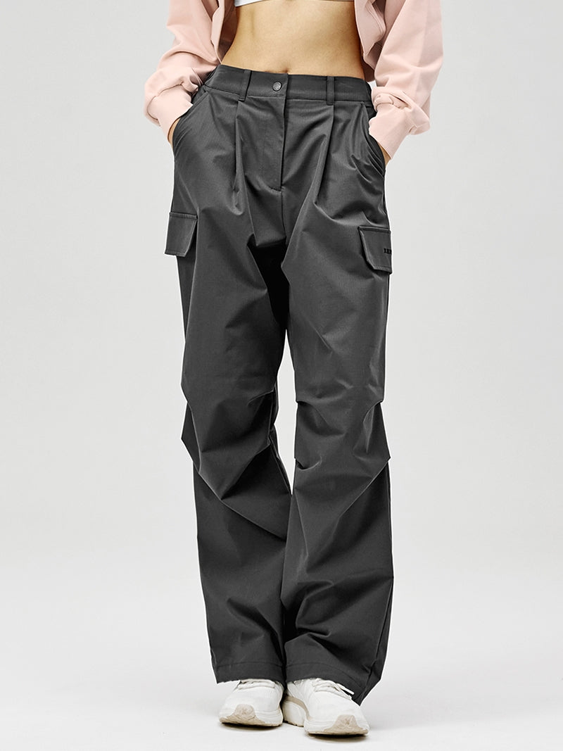 リップストップ カーゴ風 ワイドパンツ