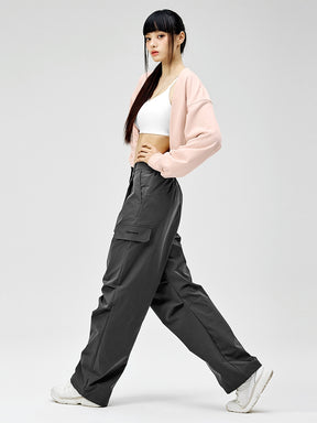 リップストップ カーゴ風 ワイドパンツ
