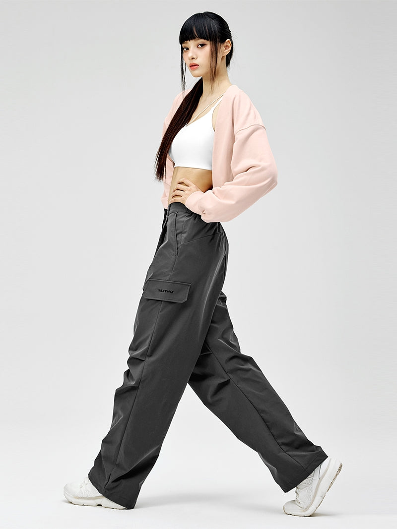 リップストップ カーゴ風 ワイドパンツ
