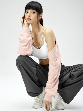 リップストップ カーゴ風 ワイドパンツ